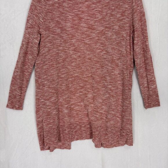New Madewell Heathered Pink Open Cardigan Sweater Size XXS - Picture 7 of 9
